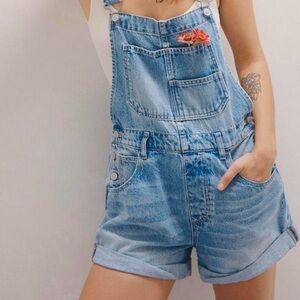 Free People Ziggy Overall Shorts